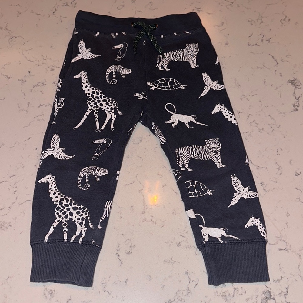 Animal print baby sweats